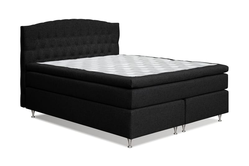Belda Sängpaket 180x200 Fast - Svart - Komplett sängpaket - Kontinentalsäng - Dubbelsäng