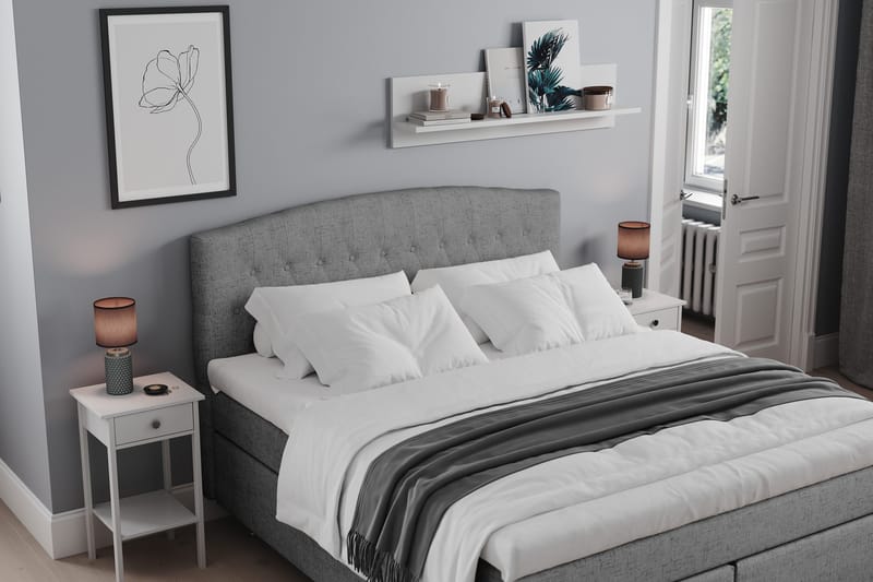 Belda Sängpaket 180x200 Fast/Medium - Grå - Möbler - Säng - Kontinentalsäng