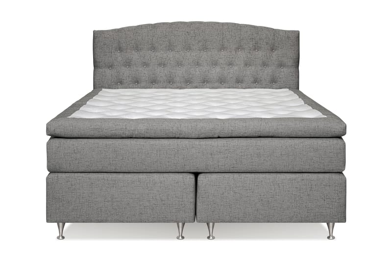 Belda Sängpaket 180x200 Fast/Medium - Grå - Komplett sängpaket - Kontinentalsäng - Dubbelsäng