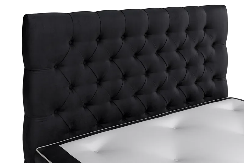 Celine Kontinentalsäng 120x200cm - Svart/Sammet - Möbler - Säng - Kontinentalsäng