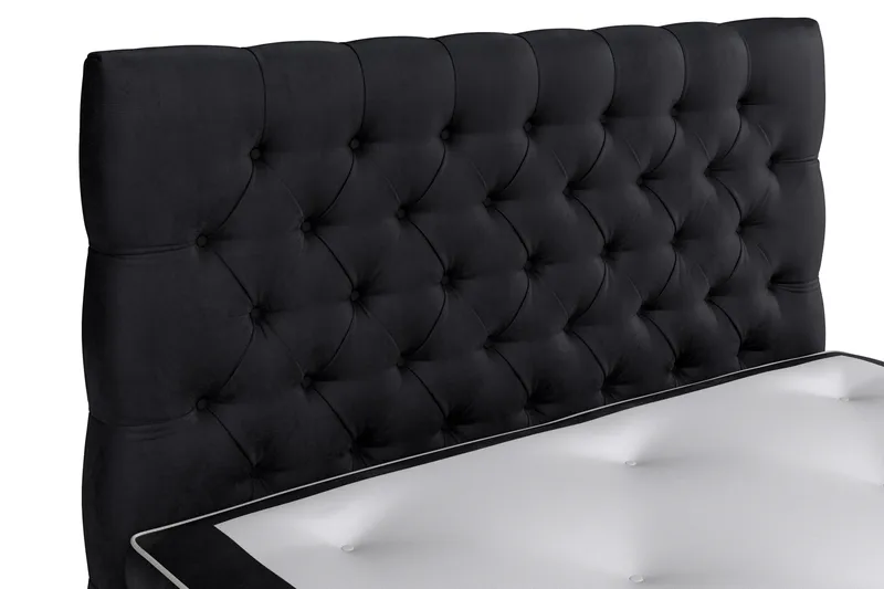 Celine Kontinentalsäng 120x200cm - Svart/Sammet - Möbler - Säng - Kontinentalsäng