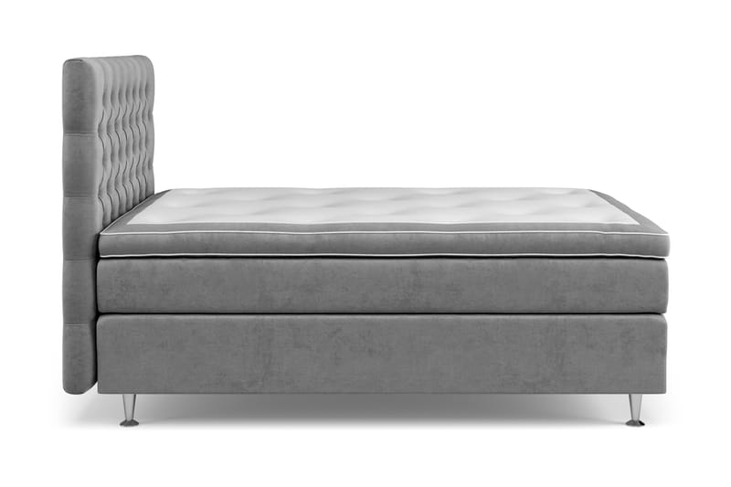 Celine Kontinentalsäng 140x200cm - Grå/Sammet - Möbler - Säng - Kontinentalsäng