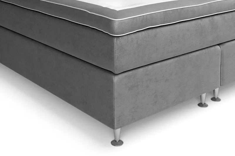 Celine Kontinentalsäng 160x200cm - Grå/Sammet - Möbler - Säng - Kontinentalsäng