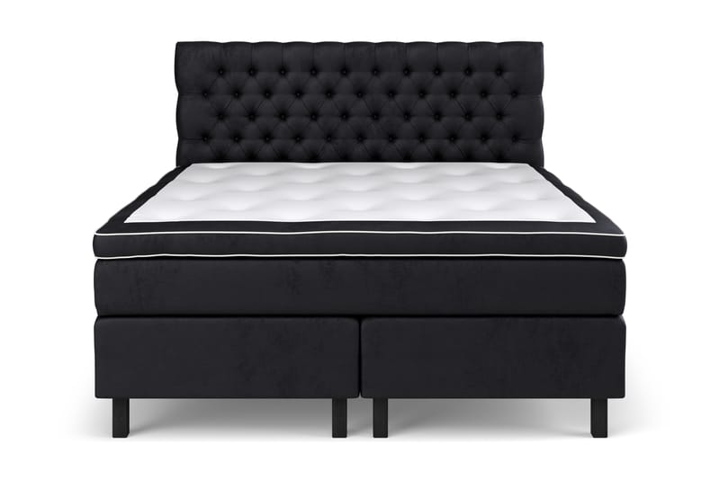 Celine Kontinentalsäng 160x200cm - Svart/Sammet - Möbler - Säng - Komplett sängpaket