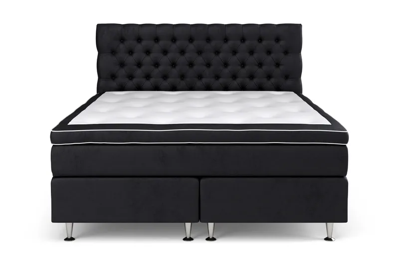 Celine Kontinentalsäng 160x200cm - Svart/Sammet - Möbler - Säng - Kontinentalsäng