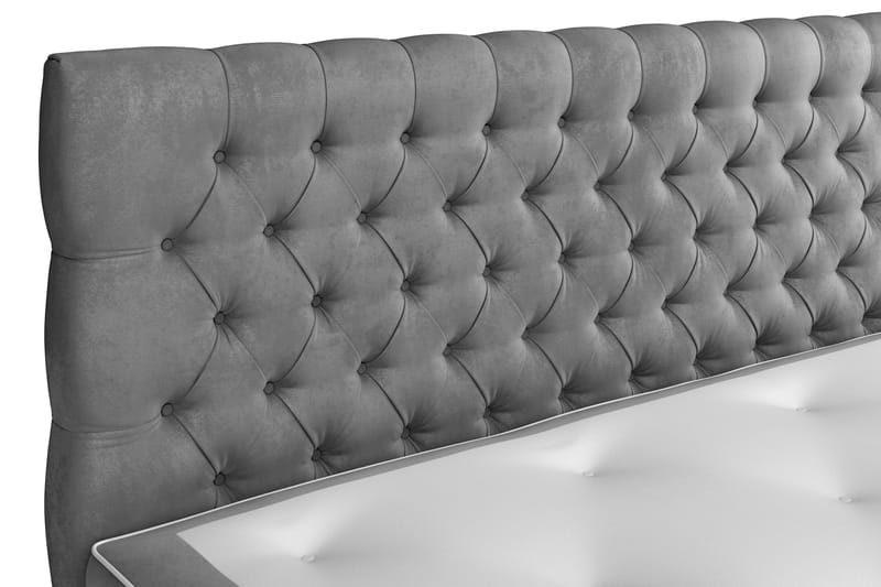 Celine Kontinentalsäng 180x200cm - Grå/Sammet - Möbler - Säng - Kontinentalsäng