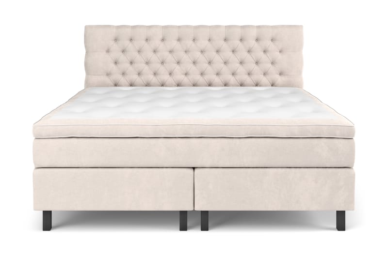 Celine Kontinentalsäng 210x210cm - Beige/Sammet - Möbler - Säng - Komplett sängpaket