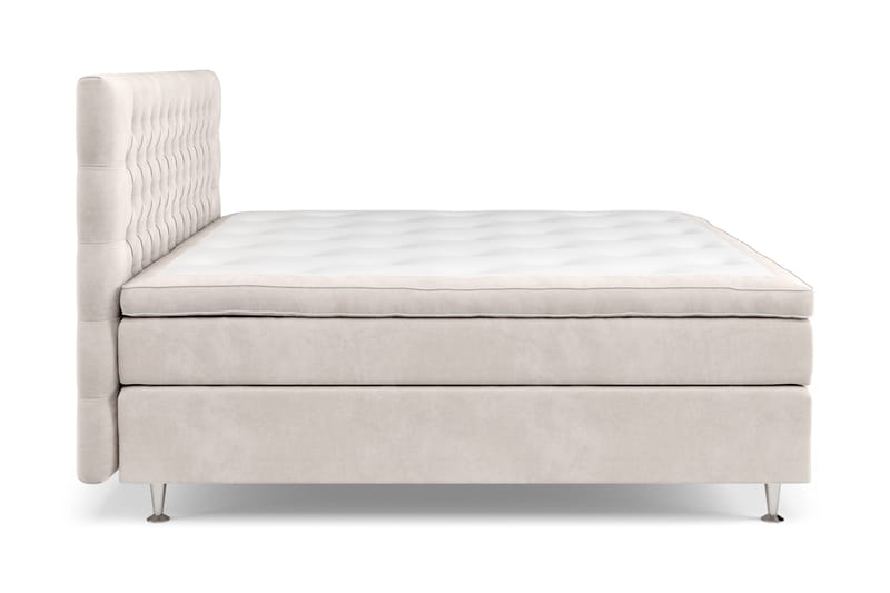 Celine Kontinentalsäng 210x210cm - Beige/Sammet - Möbler - Säng - Kontinentalsäng