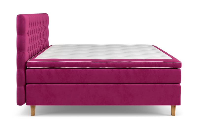 Celine Kontinentalsäng 210x210cm - Rosa/Sammet - Möbler - Säng - Kontinentalsäng