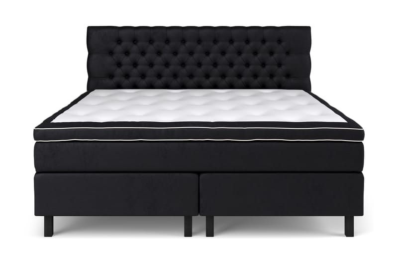 Celine Kontinentalsäng 210x210cm - Svart/Sammet - Möbler - Säng - Kontinentalsäng