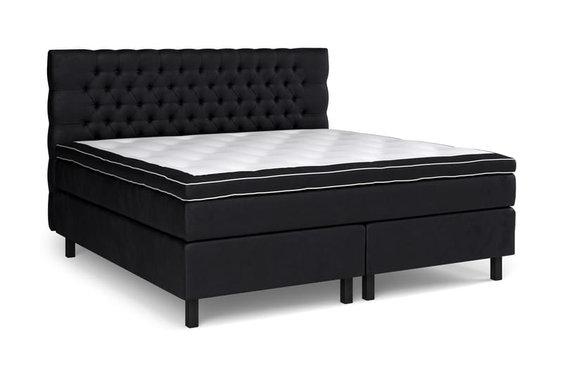 Celine Kontinentalsäng 210x210cm - Svart/Sammet - Möbler - Säng - Kontinentalsäng