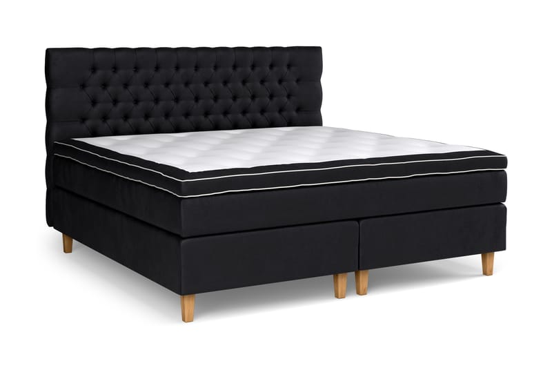 Celine Kontinentalsäng 210x210cm - Svart/Sammet - Möbler - Säng - Komplett sängpaket