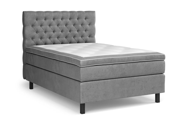 Celine Sängpaket 120x200 cm - Grå/Sammet - Möbler - Säng - Komplett sängpaket