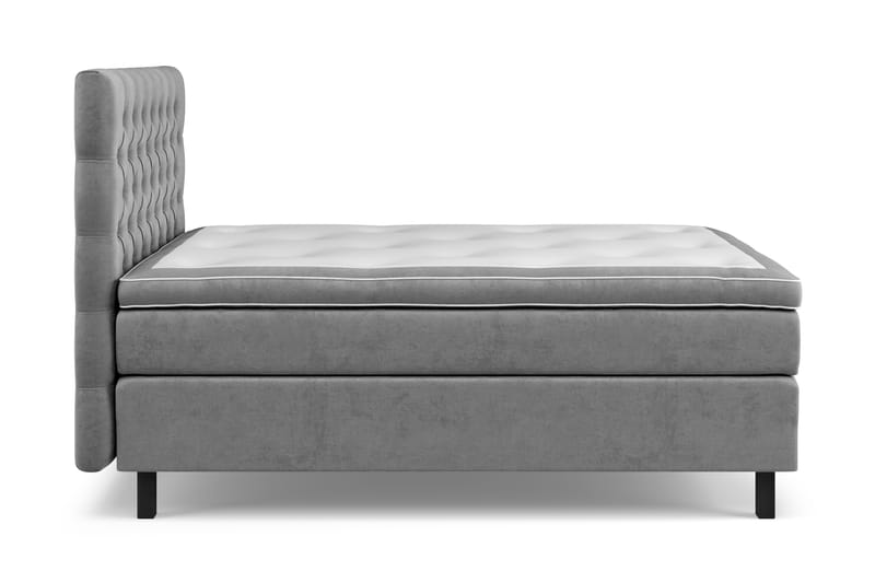 Celine Sängpaket 120x200 cm - Grå/Sammet - Möbler - Säng - Komplett sängpaket