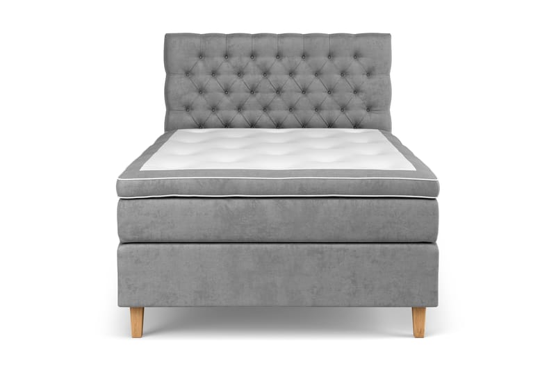 Celine Sängpaket 120x200 cm - Grå/Sammet - Möbler - Säng - Kontinentalsäng