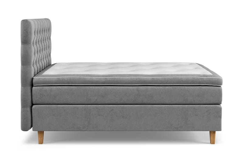 Celine Sängpaket 120x200 cm - Grå/Sammet - Möbler - Säng - Kontinentalsäng