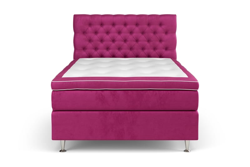 Celine Sängpaket 120x200 cm - Rosa/Sammet - Komplett sängpaket - Kontinentalsäng