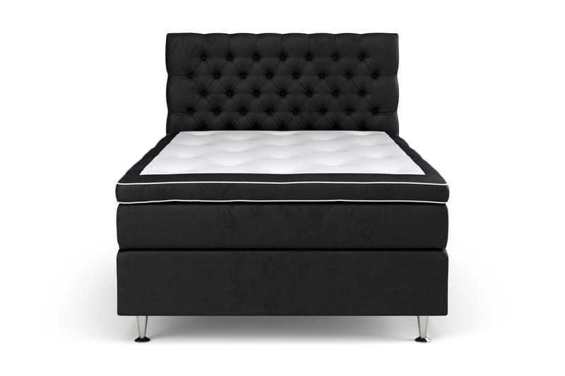 Celine Sängpaket 120x200 cm, Svart/Sammet