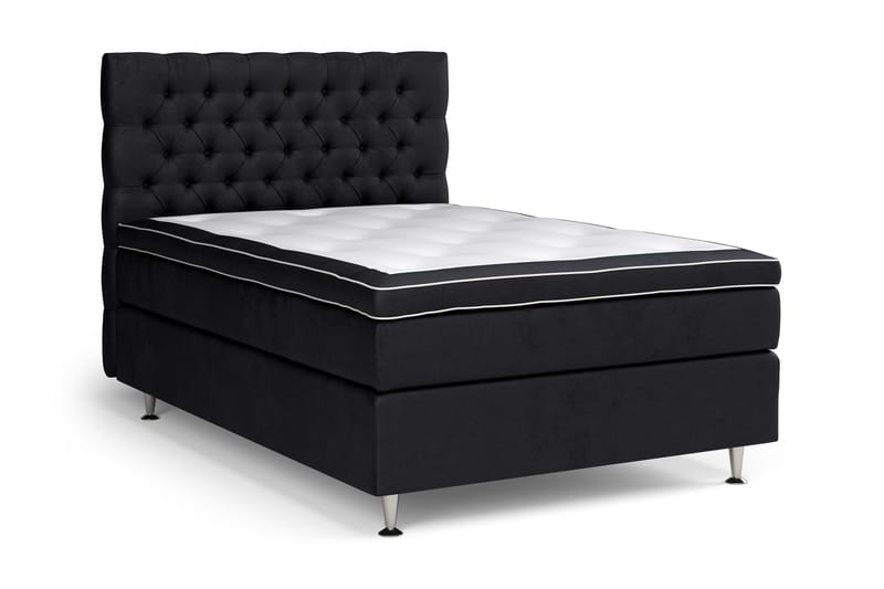 Celine Sängpaket 120x200 cm - Svart/Sammet - Möbler - Säng - Kontinentalsäng