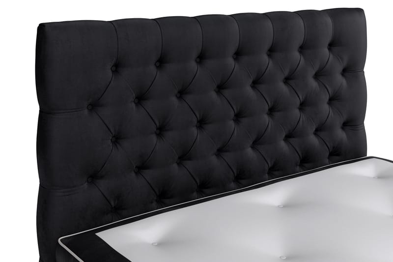 Celine Sängpaket 120x200 cm - Svart/Sammet - Möbler - Säng - Kontinentalsäng