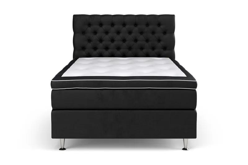 Celine Sängpaket 120x200 cm - Svart/Sammet - Möbler - Säng - Kontinentalsäng