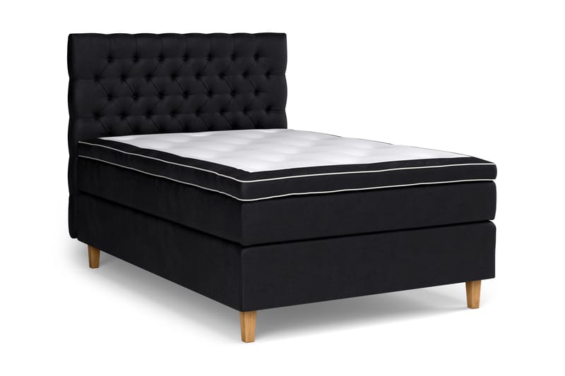 Celine Sängpaket 120x200 cm - Svart/Sammet - Möbler - Säng - Kontinentalsäng