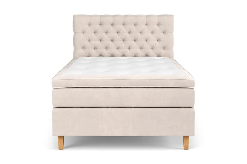 Celine Sängpaket 140x200cm - Beige/Sammet - Möbler - Säng - Kontinentalsäng