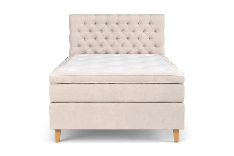 Celine Sängpaket 140x200cm - Beige/Sammet - Möbler - Säng - Kontinentalsäng