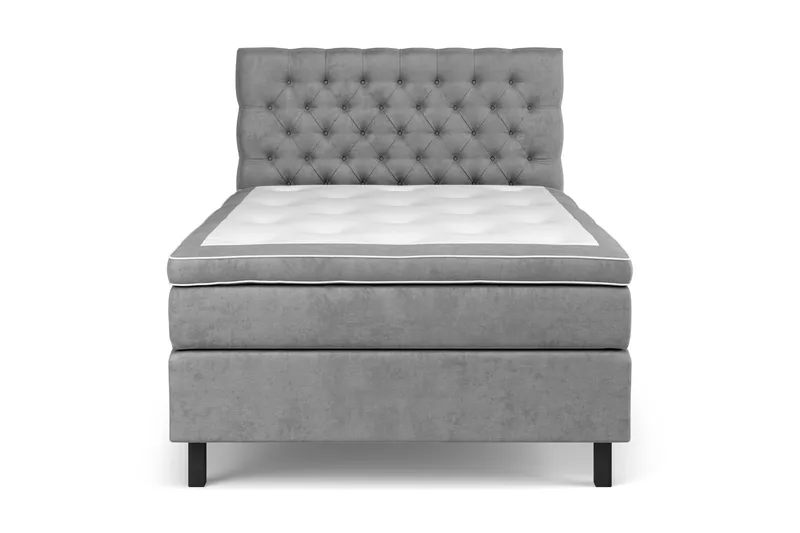 Celine Sängpaket 140x200cm - Grå/Sammet - Möbler - Säng - Kontinentalsäng