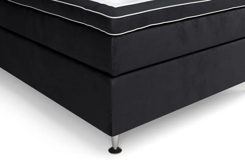 Celine Sängpaket 140x200cm - Svart/Sammet - Möbler - Säng - Kontinentalsäng