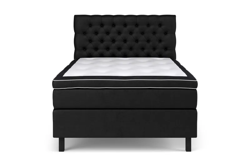Celine Sängpaket 140x200cm - Svart/Sammet - Möbler - Säng - Kontinentalsäng