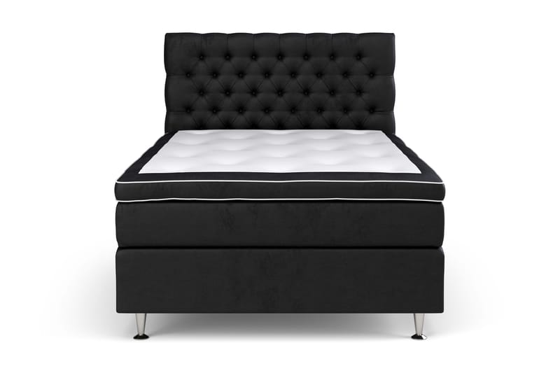 Celine Sängpaket 140x200cm - Svart/Sammet - Möbler - Säng - Kontinentalsäng