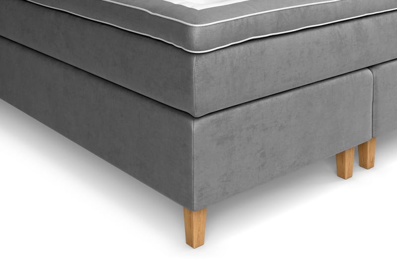 Celine Sängpaket 160x200cm - Grå/Sammet - Möbler - Säng - Kontinentalsäng