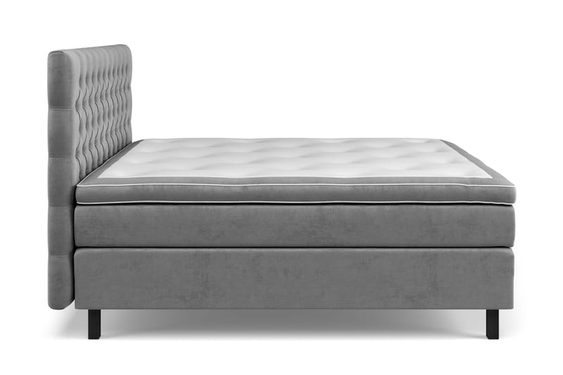 Celine Sängpaket 160x200cm - Grå/Sammet - Möbler - Säng - Kontinentalsäng