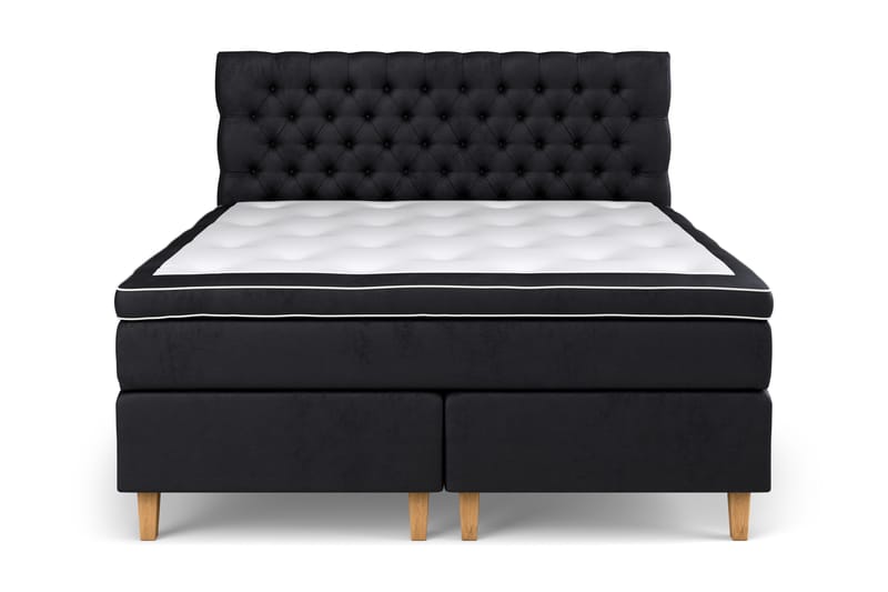 Celine Sängpaket 160x200cm - Svart/Sammet - Möbler - Säng - Komplett sängpaket