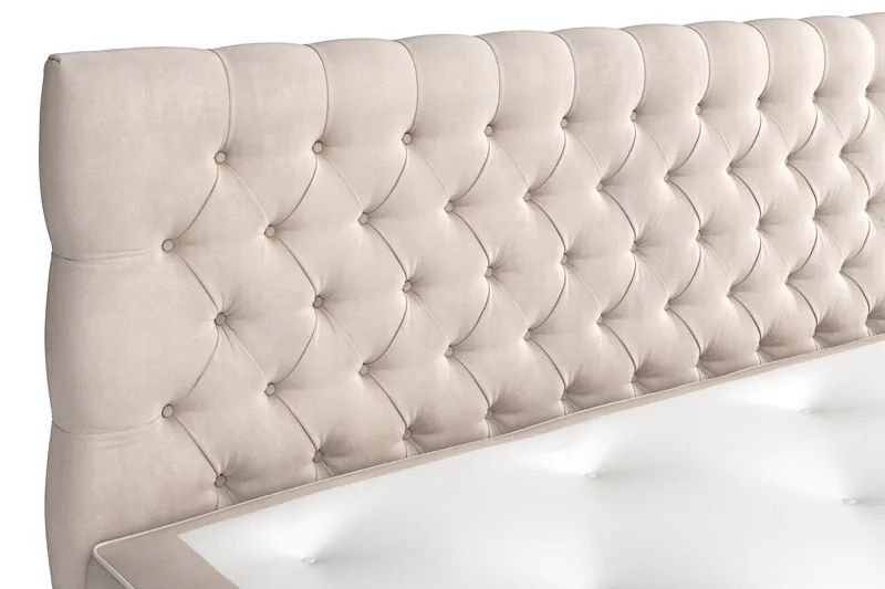 Celine Sängpaket 180x200 cm - Beige/Sammet - Möbler - Säng - Kontinentalsäng