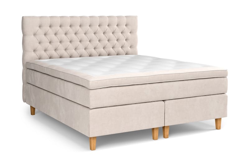 Celine Sängpaket 180x200 cm - Beige/Sammet - Möbler - Säng - Komplett sängpaket