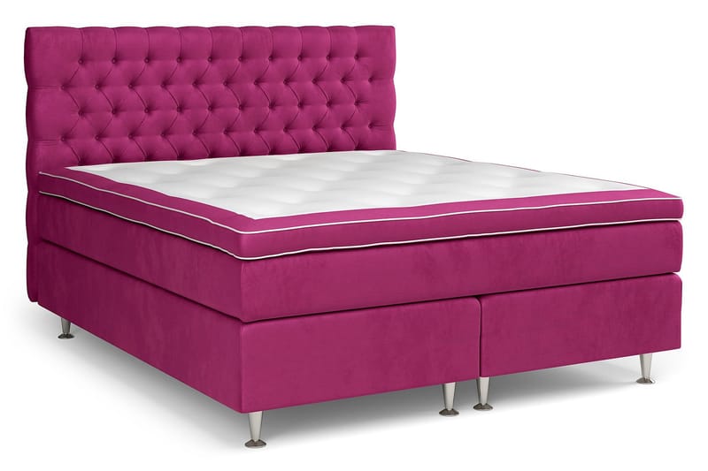 Celine Sängpaket 180x200 cm - Rosa - Dubbelsäng - Komplett sängpaket - Kontinentalsäng