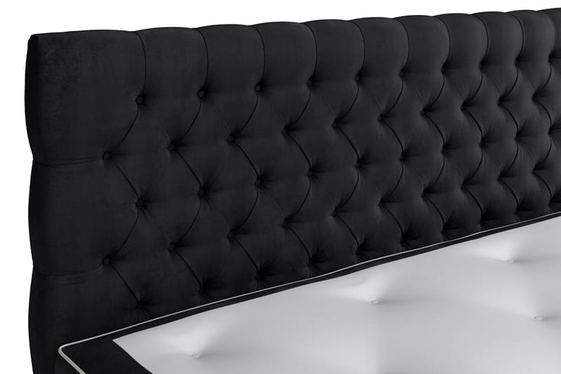 Celine Sängpaket 180x200 cm - Svart/Sammet - Möbler - Säng - Kontinentalsäng