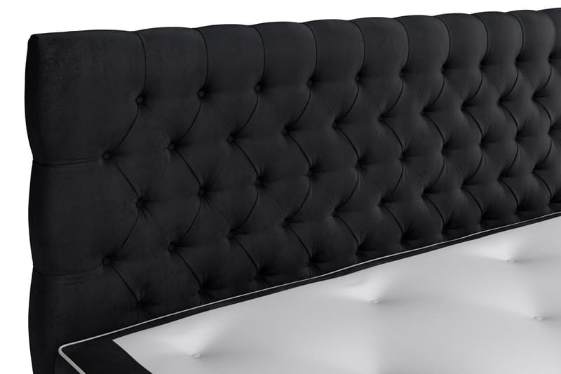 Celine Sängpaket 180x200 cm - Svart/Sammet - Möbler - Säng - Kontinentalsäng