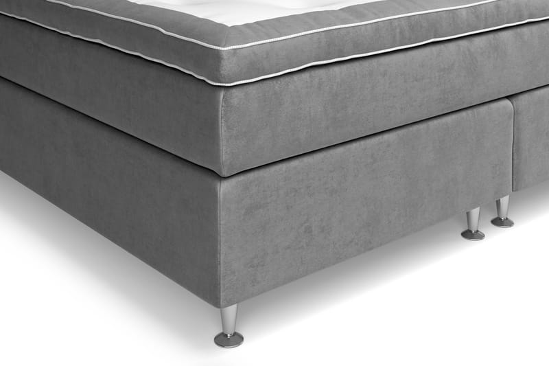 Celine Sängpaket 210x210cm - Grå/Sammet - Möbler - Säng - Komplett sängpaket