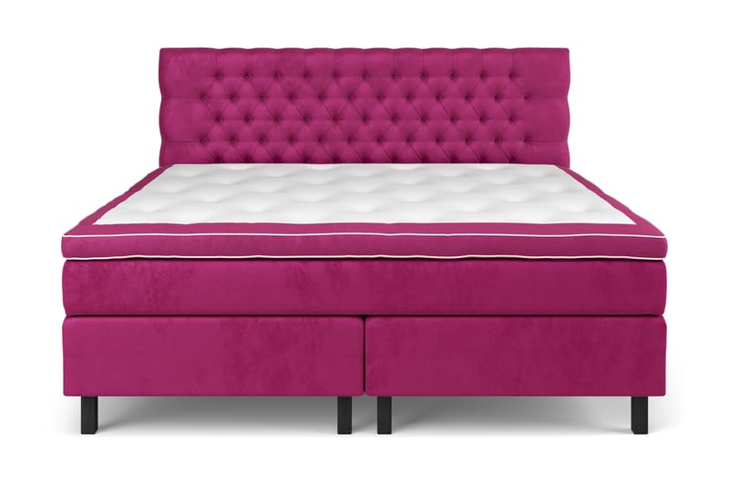 Celine Sängpaket 210x210cm - Rosa/Sammet - Möbler - Säng - Kontinentalsäng