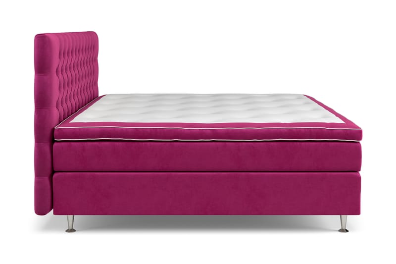Celine Sängpaket 210x210cm - Rosa/Sammet - Möbler - Säng - Kontinentalsäng
