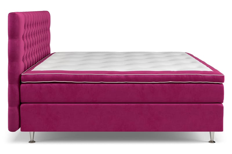 Celine Sängpaket 210x210cm - Rosa/Sammet - Möbler - Säng - Kontinentalsäng