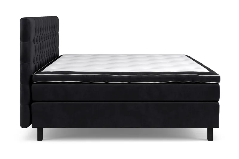 Celine Sängpaket 210x210cm - Svart/Sammet - Möbler - Säng - Kontinentalsäng