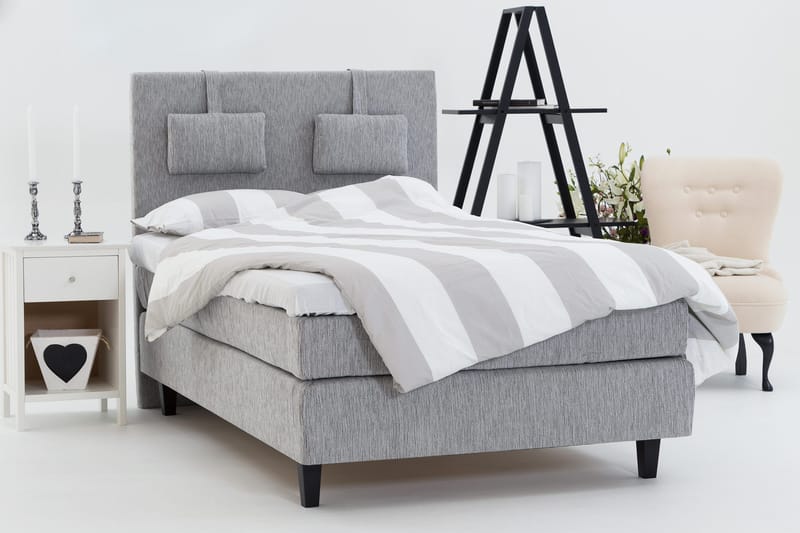 Charleston 140 Kontinentalsäng - Ljusgrå - Möbler - Säng - Kontinentalsäng