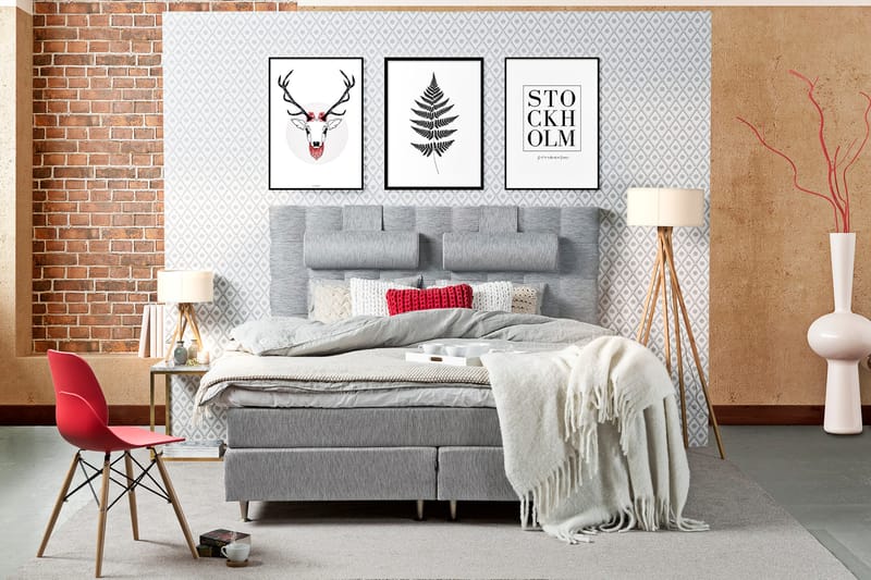 Charleston Komplett Sängpaket120x200 cm - Möbler - Säng - Kontinentalsäng