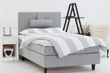 Charleston Kontinentalsäng 120x200 Fast Polyeterskum - Ljusgrå - Möbler - Säng - Kontinentalsäng