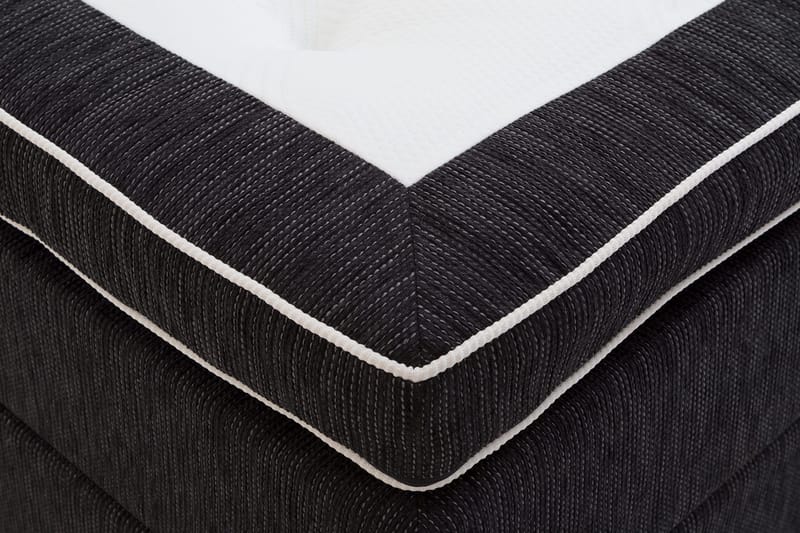 Charleston Kontinentalsäng 120x200 Fast Polyeterskum - Svart - Möbler - Säng - Kontinentalsäng