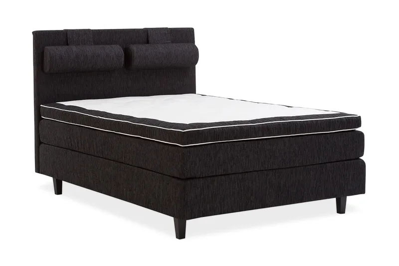 Charleston Kontinentalsäng 140x200 Fast Polyeterskum - Svart - Möbler - Säng - Kontinentalsäng